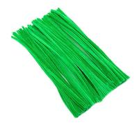 Pack of 25/50/100/250/500 30cm Pipe Cleaners for Arts & Crafts [Green, Pack of 25]