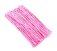 Pack of 25/50/100/250/500 30cm Pipe Cleaners for Arts & Crafts [Light Pink, Pack of 25]