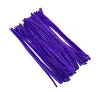 Pack of 25/50/100/250/500 30cm Pipe Cleaners for Arts & Crafts [Purple, Pack of 25]