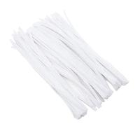 Pack of 25/50/100/250/500 30cm Pipe Cleaners for Arts & Crafts [White, Pack of 25]