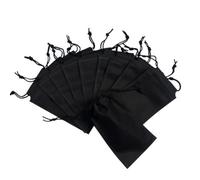 Pack Of 25 Black Coloured 43X34Cm Non-Woven Drawstring Bags