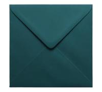 Pack of 25 Jungle Green 155mm x 155mm Gummed 120gsm Square Coloured Envelopes