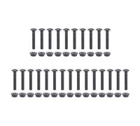 Pack of 25 M8x60mm Stainless Steel Bolts and Flanges Nut Portable for Long Time Use Stability in Various Applications Locking Nut Set