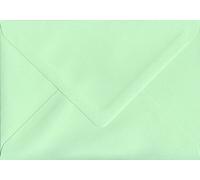 Pack of 25 Mint Green 114mm x 162mm Gummed 100gsm C6 (to fit A6) Coloured Envelopes