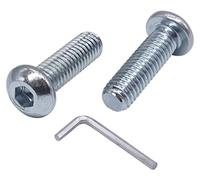 (Pack of 25 pcs) ISO 7380 Allen Socket Button Head Screws M8 x 20 mm, Machine Screw, Hexagon Socket, Cap Bolts (25, M8 x 20 mm)