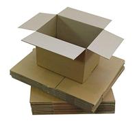 Pack of 25 Postal Gift Mailing Parcel Box Corrugated Cardboard Boxes - Single Wall - 6" x 5" x 4"/152mm x 127mm x 102mm - iDEALS UK PACKAGING LTD
