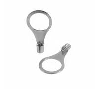 Pack of 25 SeKi Ring Cable Lugs 1.5-2.5 mm², M10 I Crimp Cable Lugs Uninsulated I for Multi, Fine-Wire Conductors I Press Cable Lug Made of Tinned Copper
