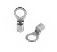 Pack of 25 SeKi Ring Cable Lugs 10-16 mm², M10 I Crimp Cable Lugs Uninsulated I for Multi, Fine-Wire Conductors I Press Cable Lug Made of Tinned Copper