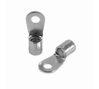 Pack of 25 SeKi Ring Cable Lugs 10-16 mm², M5 I Crimp Cable Lugs Uninsulated I for Multi, Fine-Wire Conductors I Press Cable Lug Made of Tinned Copper