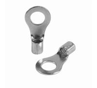 Pack of 25 SeKi Ring Cable Lugs 6-10 mm², M8 I Crimp Cable Lugs Uninsulated I for Multi, Fine-Strand Conductors I Press Cable Lug Made of Tinned Copper
