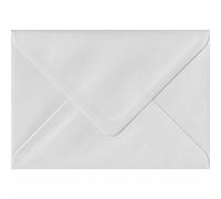 Pack of 25 White Heavyweight 130gsm 152mm x 216mm Gummed 130gsm A5 Greeting Card Coloured Envelopes