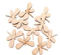 Pack of 25 Wooden Dragonfly Shapes - Size: 60mm x 50mm - Wood Shapes for DIY Arts and Crafts Scrapbooking Supplies Laser Cut to Shape 100% Recyclable