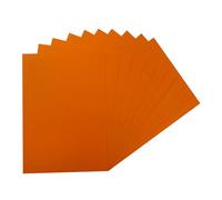 Pack of 250 A5 Orange Coloured Card 160gsm Sheets