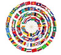 Pack of 250 Eurovision European Toothpick Flags, Various Countries Flag, Toothpick Flag, Cocktail, Countries World Flags Flag Toothpicks, for Cupcake Toppers, Cocktail, Party, Pub Decoration