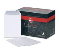 Pack of 250 Plus Fabric Envelopes, Pocket, Press Seal, 110gsm, C5, White - (D23770)