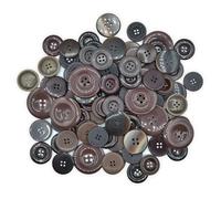 Pack of 250g - Large Brown Mix - Mixed Large Sizes of Buttons for Sewing and Crafting