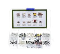 Pack Of 250PCS Tangible Push Button Switches 10 Types Metal & Change High Sensitivity Shifts For Electronics Small Switches
