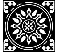 Pack of 27 Black and White Kitchen Bathroom Tile Stickers Transfers 6 x 6 inch 15 x 15cm Tiles DIY Stick On Wall Peel N Stick 6 by 6 inch Stickers 4 x4 6x6” (Black 8, 4x4 (10cm x 10cm))