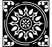 Pack of 27 Black and White Kitchen Bathroom Tile Stickers Transfers 6 x 6 inch 15 x 15cm Tiles DIY Stick On Wall Peel N Stick 6 by 6 inch Stickers 4 x4 6x6” (Black 8, 6x6 (15cm x 15cm))