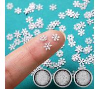 Pack of 270 Mini Snowflakes Decoration, Christmas Decoration, Small Snowflake Stickers, Mini Glitter Snowflake Stickers for Crafts, Scrapbooking, Christmas Decoration, Table Decoration, Winter Party
