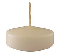 Pack of 28 Floating Candles - Diameter 5 cm - 5.5 Hours Burn Time - Ivory Colour - Cereria Di Giorgio