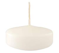 Pack of 28 Floating Candles - Diameter 5 cm - 5.5 Hours Burn Time - White Colour Cereria Di Giorgio