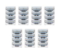 Pack of 28 Razor Blades for Razors, Triple Blade System for Men, Durable and Skin-friendly Razor Blades Refills, Replacement Blades for Wet Razors, Anti-Rust and Precision Shaving