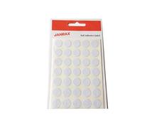 Pack of 280 Self Adhesive White 13mm Round Labels - Stickers