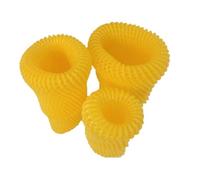 Pack of 290 Fruit Protective Net Covers, Shockproof, Elastic, Anti-Collision Foam Mesh Sleeves, Fruit Protection Bags, Pressure-Resistant Fruit Net Cover (Yellow)