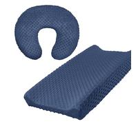 Pack of 2pcs Nursery Changing Table Sleeve Solid Color Pad Sleeve Case with Pillowcase for Infants Toddler Soft Table Case