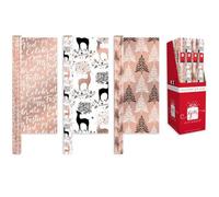 Pack Of 3 1.5M Foil Gold Luxury Christmas Gift Wrap Rolls