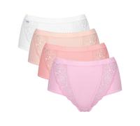 Pack of 3+1 Free Sloggi Chic Maxi Briefs White+3 Pink