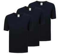 Pack of 3-100% Cotton Short Sleeve T-Shirt 3-TS135, Navy, XL