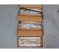 Pack of 3 - 24 Port Rack Mount RJ45 CAT6A SHIELDED Through Coupler Patch Panel