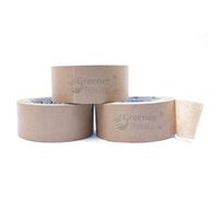 (Pack of 3) 48mm x 50 Meter Framer Kraft Paper Tape, Self-Adhesive, Ideal for Craft, Frames, Masking, Decorating and or Packaging - Eco-Friendly - Fully Recyclable - Toxic Free - Vegan (3)