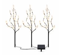 Streetwize Set of 3 Outdoor Solar Powered Tree Branch Lights White