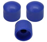 Pack of 3 6mm Round Hole Solid Colour Domed Top Guitar Tone/Volume Control Knob (Blue)