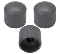 Pack of 3 6mm Round Hole Solid Colour Domed Top Guitar Tone/Volume Control Knob (Grey)