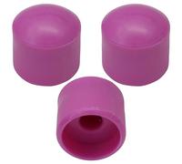 Pack of 3 6mm Round Hole Solid Colour Domed Top Guitar Tone/Volume Control Knob (Pink)