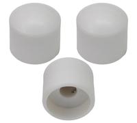 Pack of 3 6mm Round Hole Solid Colour Domed Top Guitar Tone/Volume Control Knob (White)