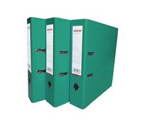 Pack of 3 A4 Green Paperbacked Lever Arch Files by Janrax