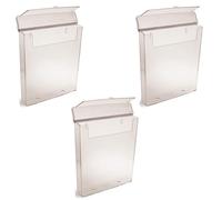 Pack of 3 A4 Outdoor Leaflet Holders Waterproof Dispenser Exterior Display 1 Pocket Outdoor A4 Leaflet Holder…