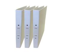 Pack Of 3 A4 White Paper Over Board Ring Binders By Janrax