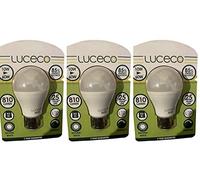 Pack of 3 A60 LED 10 Watt =60w Bulbs B22 Natural White Bayonet GLS Lamp Light Bulbs Dimmable 810LM [Energy Class