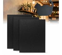 Pack of 3 ABS Plastic Panel 3 mm: 40 x 30 cm Black Plastic Panels High Hardness Plastic Plate for Model Making Crafts Mudguard Home Decoration Table Stand