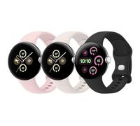 Pack of 3 Adjustable Soft Silicone Sport Straps for Google Pixel Watch/Watch 2/Watch 3 41mm - for Women and Men (Pack A, L)