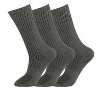 Pack Of 3- Army-Green- Men's Casual Wear Hiking Comfortable Long Military Combat Army Socks For Male One size Fits All Shoe size UK 6-11 / EU 39-46 / US7-12