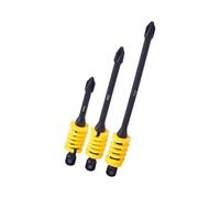 Pack of 3 Auto Ejecting Anti Slip Screwdriver Bits Set Steel Construction with Grooves Design for Power Tool Nonslip Power Tool Bits