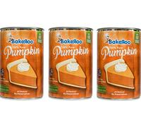 (Pack of 3) Bakeroo Tinned Pumpkin Puree (Pumpkin Pie Filling), 100% Natural - 425g