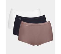 Pack of 3 Basic+ Maxi Knickers Navy+Cocoa+White